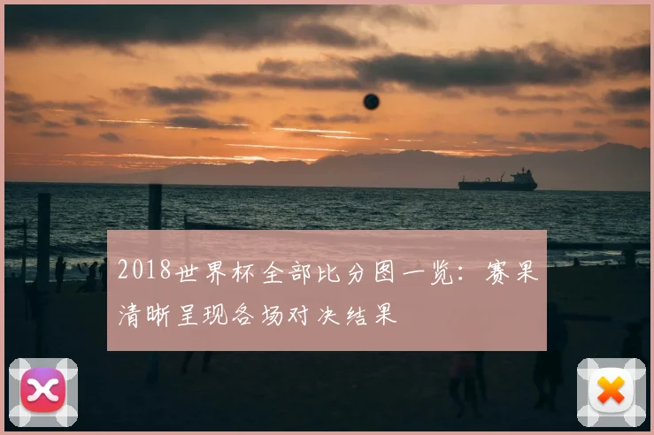 2018世界杯全部比分图一览：赛果清晰呈现各场对决结果