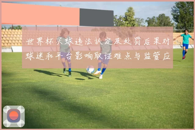 世界杯买球违法认定及处罚后果对球迷和平台影响取证难点与监管应对
